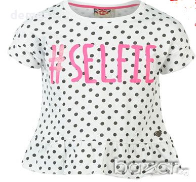 Детска тениска Lee Cooper размер 13 в бяло и черни точки, нова , снимка 1