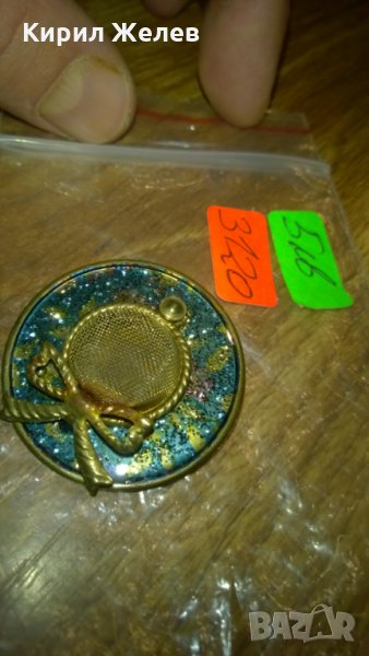 Стара брошка -146 бронз, снимка 1