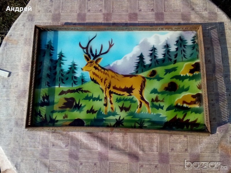 Старинен поднос, снимка 1