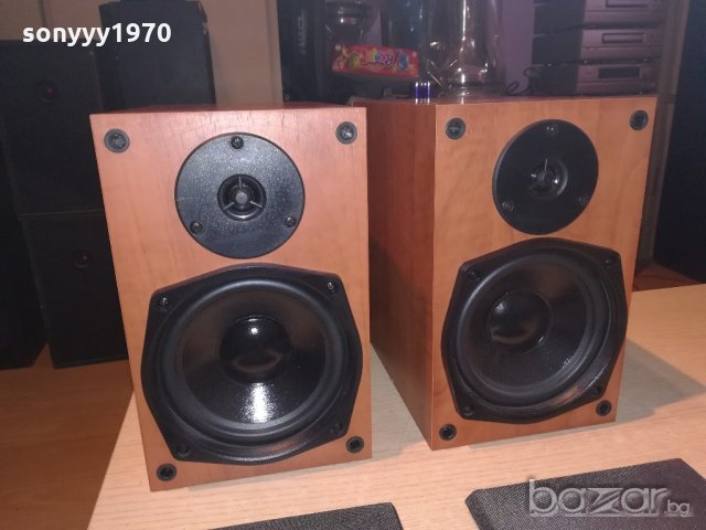 Pure 2х40w/8ohm-2броя тонколони-26х24х15см-внос англия, снимка 3 - Тонколони - 20403061