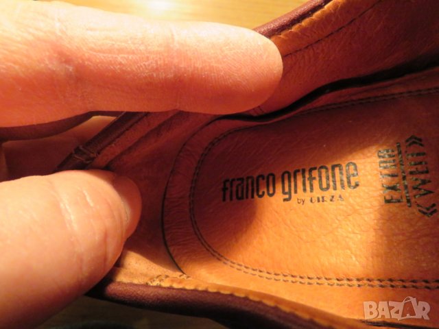 Franco Grigone - Страхотни мъжки обувки от телешка кожа номер 44., снимка 6 - Ежедневни обувки - 23827721