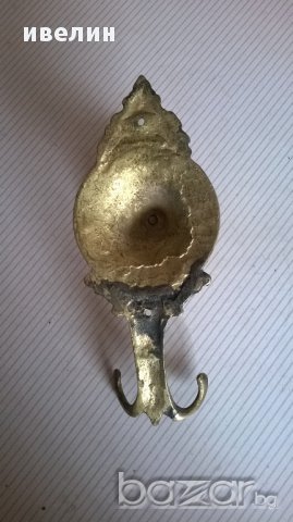 стара бронзова/месингова/ закачалка, снимка 2 - Антикварни и старинни предмети - 13831642