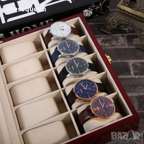 2171 Дървена кутия за 10 часовника, снимка 8 - Други - 24759329