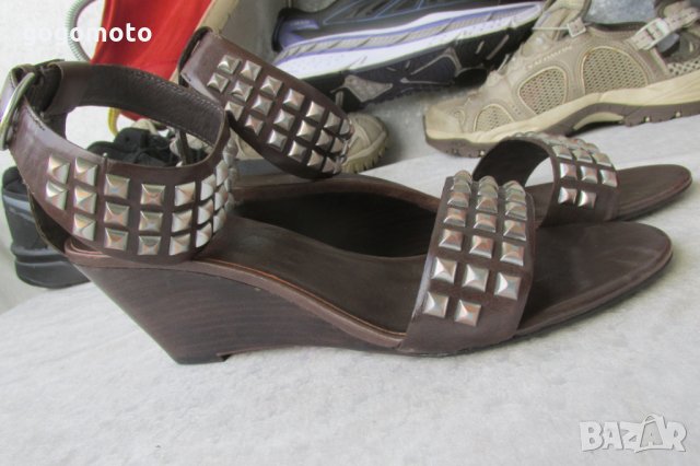 НОВИ шик дамски сандали , летни обувки N - 37 - 38 ASH® original, 3x 100% естествена кожа, снимка 2 - Сандали - 26124464