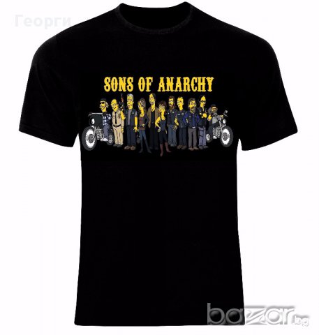  Sons Of Anarchy Simpsonize​d Funny Тениска Мъжка/Дамска S до 2XL, снимка 1