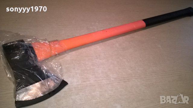 ПОРЪЧАНА-ГОЛЯМА брадва-фибро дръжка-87х20см, снимка 6 - Градински инструменти - 22789519