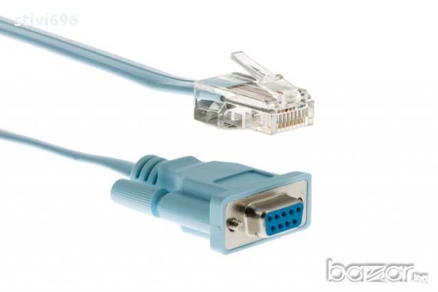  Кабел-DB9-8P8C-kонектор  100 % Ново., снимка 3 - Кабели и адаптери - 11149881