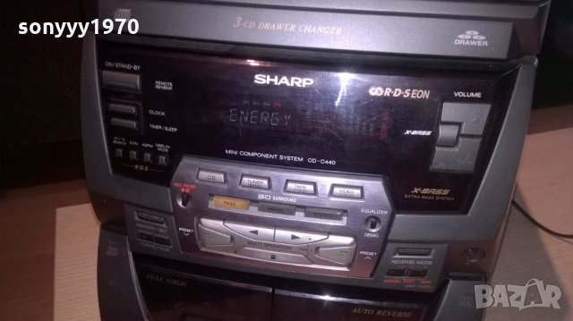 sharp cd/tuner rds/amplifier/deck reverse/aux-от швеицария, снимка 10 - Ресийвъри, усилватели, смесителни пултове - 23530375