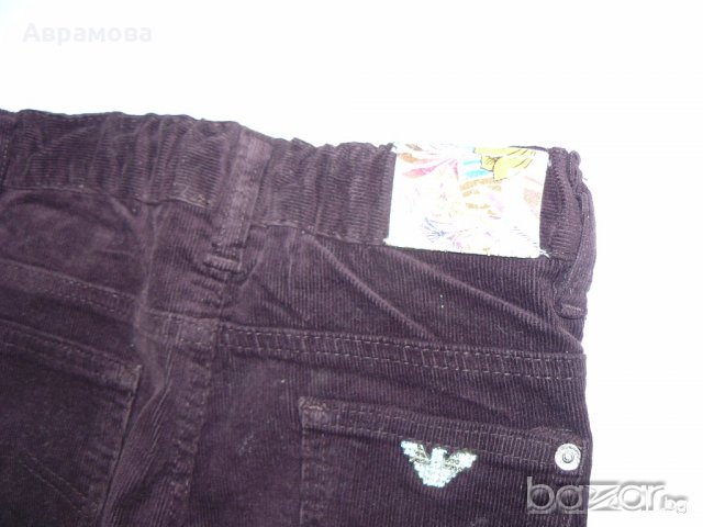 Armani кафяви джинси слим – 8A, 130см, снимка 12 - Детски панталони и дънки - 20167980
