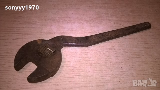 АНТИКА-немски интересен раздвижен ключ-25см-внос швеицария, снимка 2 - Колекции - 22465822