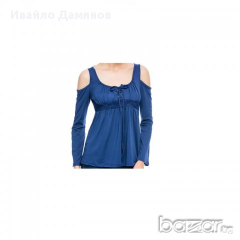 Нова дамска (женска) блуза с дълъг ръкав и презрамки, снимка 3 - Блузи с дълъг ръкав и пуловери - 16572658