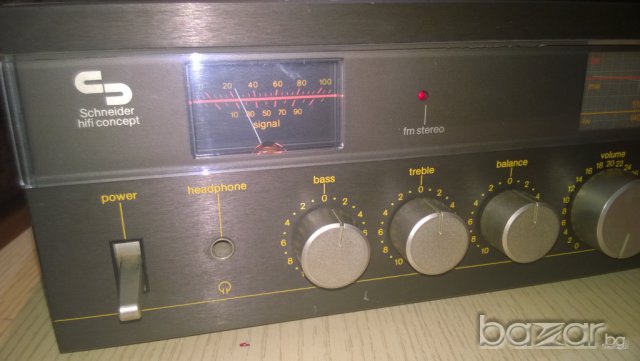 schnеider team 200r-hi-fi concept-stereo receiver-53/37/13см-нов внос от швеицария, снимка 6 - Ресийвъри, усилватели, смесителни пултове - 7508644