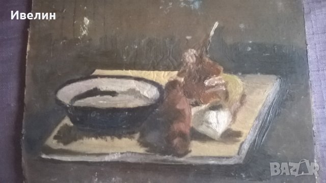 стара картина-натюрморт, снимка 2 - Картини - 23429814