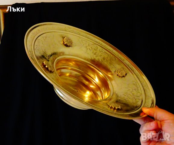  Старинен бронзов мангал,маркировка Орел с корона. , снимка 2 - Антикварни и старинни предмети - 25338025