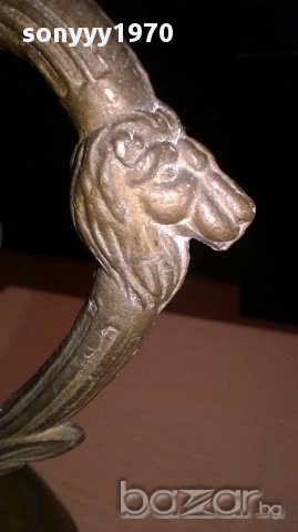 Амфора 32/29см-дръжки с лъвчета-внос швеицария, снимка 9 - Антикварни и старинни предмети - 14708592