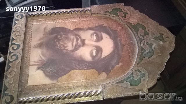 Икона-христос-54х34см-внос швеицария, снимка 11 - Антикварни и старинни предмети - 17446440