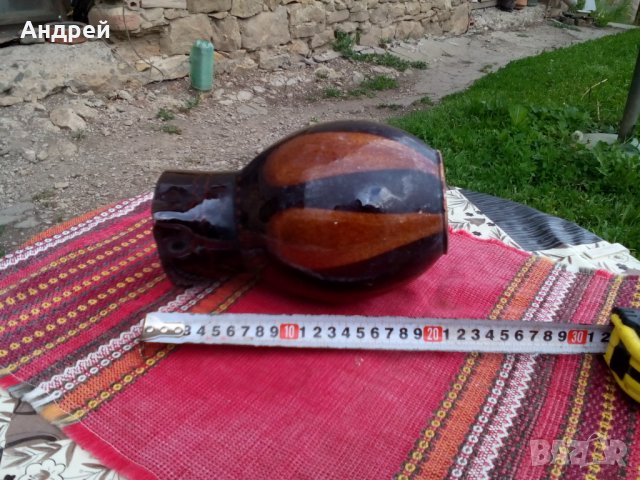 Старинна керамична кана #2, снимка 5 - Антикварни и старинни предмети - 25497069