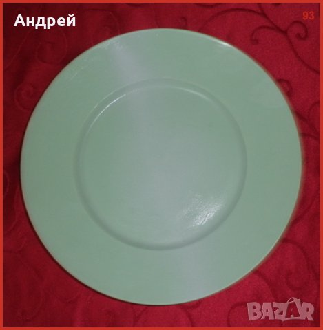 Голяма керамична плоска чиния за сервиране-нова