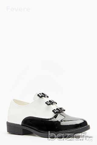 Ликвидация! Черно-бели обувки, снимка 3 - Дамски ежедневни обувки - 13524984