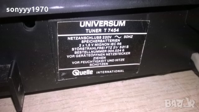 universum t 7454 stereo tuner-внос швеция, снимка 15 - Ресийвъри, усилватели, смесителни пултове - 25737391