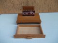 Моливник с чекмедже дървен от соца съветски, снимка 6