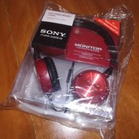 sony headphones-red-нови в кутия, снимка 2 - Слушалки и портативни колонки - 21678935