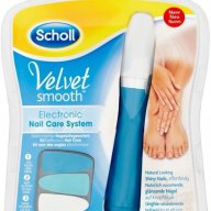 Електрическа пила за нокти Scholl Velvet Smooth Electronic Nail System с 3 приставки , снимка 1 - Епилатори - 13197742