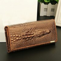 Дамско портмоне Crocodile brown , снимка 1 - Портфейли, портмонета - 20896187