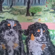 картина-кучета, снимка 2 - Картини - 14943503