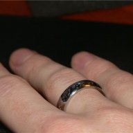Властелинът на пръстена дизайн, 316l титаниева стомана,лазерно гравиран, цвят злато / сребро /черен, снимка 9 - Пръстени - 8681133