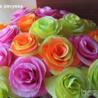 Рози от хартия, снимка 1 - Декорация за дома - 16199804