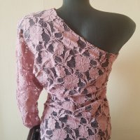 Нова розова блузка на дантела , снимка 3 - Блузи с дълъг ръкав и пуловери - 25713123