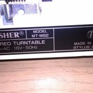 Fisher mt-m82 stereo turntable-made in japan-12volts-внос швеицария, снимка 9 - Ресийвъри, усилватели, смесителни пултове - 15259849