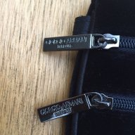 Нова чанта/клъч кадифе Giorgio Armani Velvet Black Wristlet оригинал, снимка 3 - Чанти - 12744741