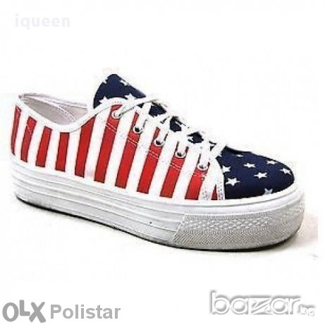 SCHUH маркови кецове Дизайн американско знаме, снимка 1