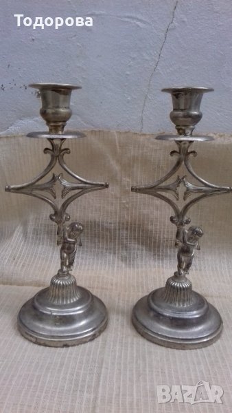 Чифт свещници, снимка 1