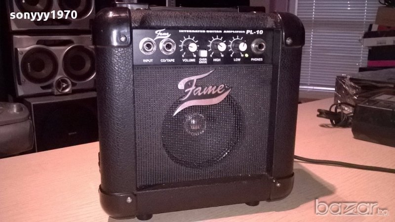 Fame pl-10 gitar amplifier-24/24/15см-внос швеицария, снимка 1