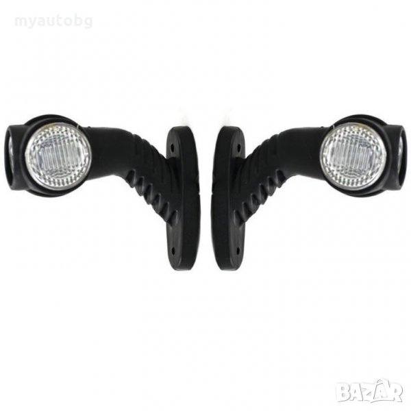 Габарити за камион рогчета LED 24V 3 светлини 2 броя кръгли, снимка 1