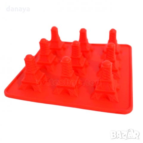 Силиконова форма за шоколад Айфелова кула форми за бонбони, снимка 3 - Форми - 26115870