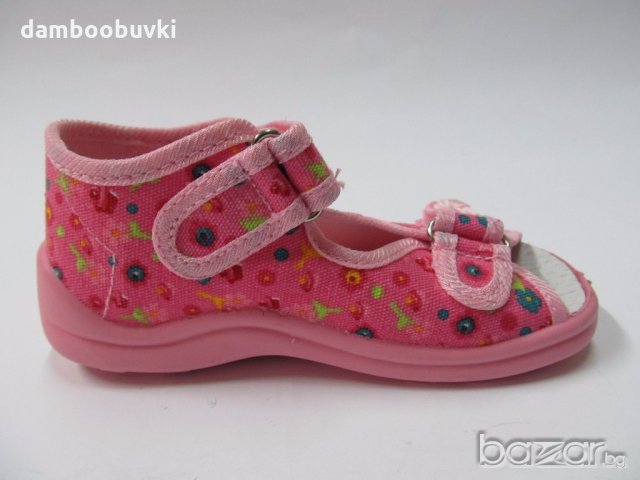 Детски пантофки Vi-GGa-Mi розово цветчета, снимка 2 - Детски сандали и чехли - 18396069