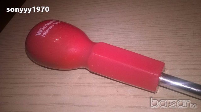 Wickes crome vanadium-яка отвертка-26x5см-внос англия, снимка 5 - Отвертки - 16851676