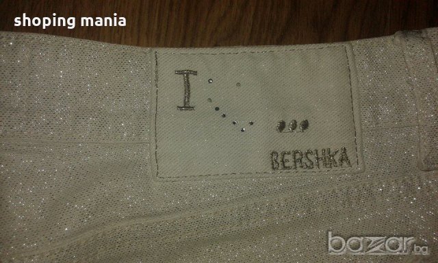 Bershka  панталон с лек блясък, снимка 3 - Панталони - 18392786