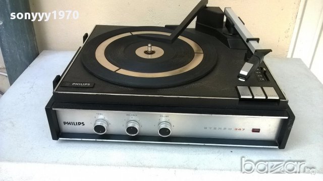 Philips stereo 347 грамофон-внос швеицария , снимка 3 - Плейъри, домашно кино, прожектори - 18127393