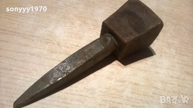 стара наковалня-ковано желязо-ретро колекция-13х4х4см