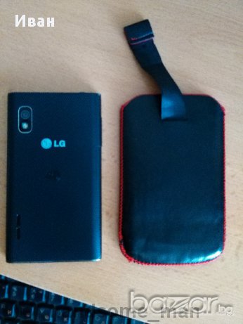 LG E610 Optimus L5 - кожено калъфче , снимка 11 - LG - 11016058