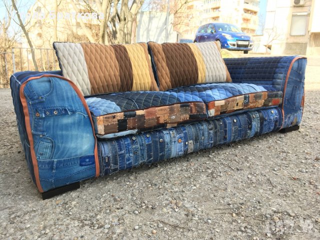 Дънков диван , снимка 6 - Дивани и мека мебел - 24866475