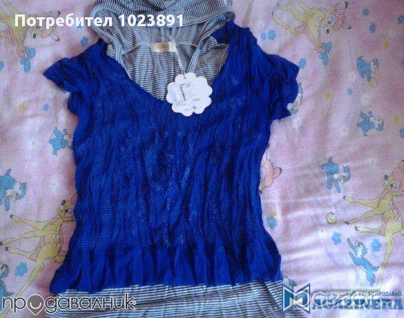 Намаление Нова блузка S&charm синя s-l, снимка 4 - Тениски - 10859851