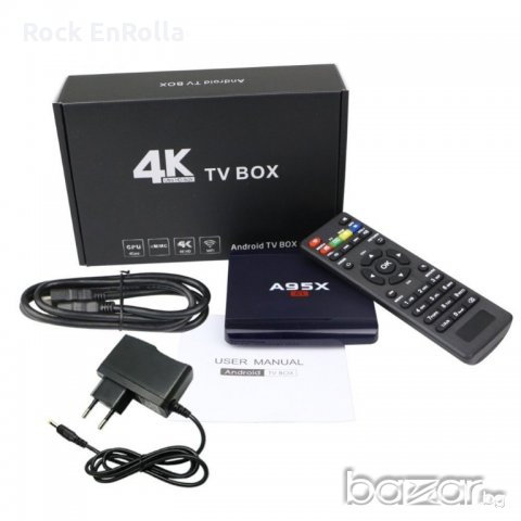 A95X R1 [1GB/8GB Quad Core TV Box Android 7.1 HD 4K], снимка 1 - Плейъри, домашно кино, прожектори - 21434475