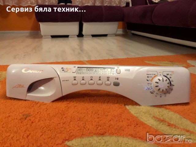 Продавам отлична управляваща и горна платка с целият панел за пералня Candy Alise (Канди) GO W 465 D