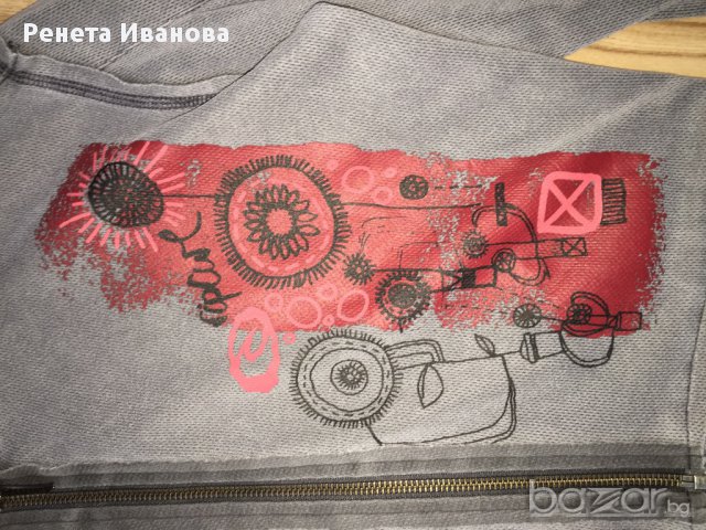 Дамско сако RIPCURL  оригинал, size S, от трико с асиметричен цип, много запазено, отлично състояние, снимка 3 - Сака - 11042999